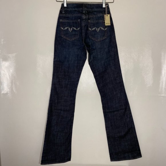 Buffalo Womens Jeans Mega X High Rise Bootcut Blue Black Rinse Sz 24x33 - Picture 3 of 15